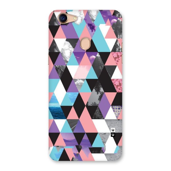 Abstract Splash Triangles Back Case for Oppo F5 Youth